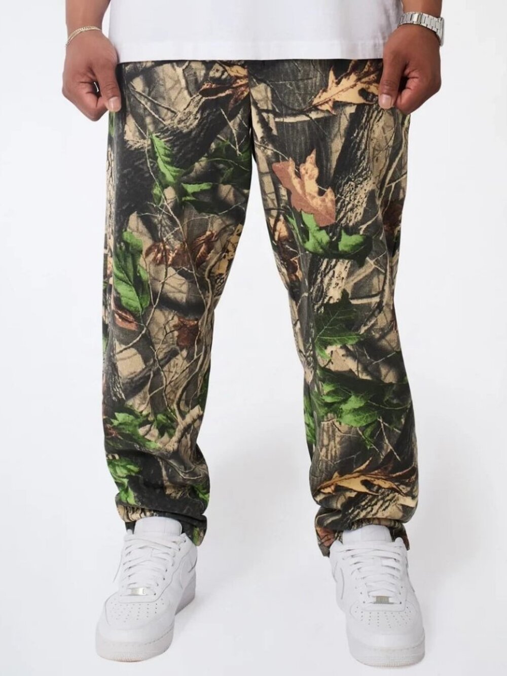 Realtree Camo Fleece Jogger Pants Sweatpants Camouflage Men's - NEW